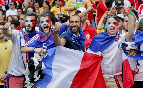 Svetsko prvenstvo Brazil - navijači Francuske