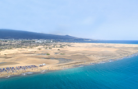 Playa del Inglés in Gran Canaria, Ibiza