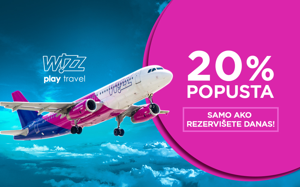 Wizz Air - 20% popusta na sve avio karte i sve letove iz Beča!